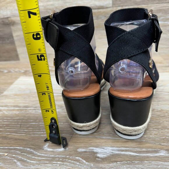 Unisa Textile Strappy Wedge Sandal Women's Size 6.5 - Picture 3 of 6